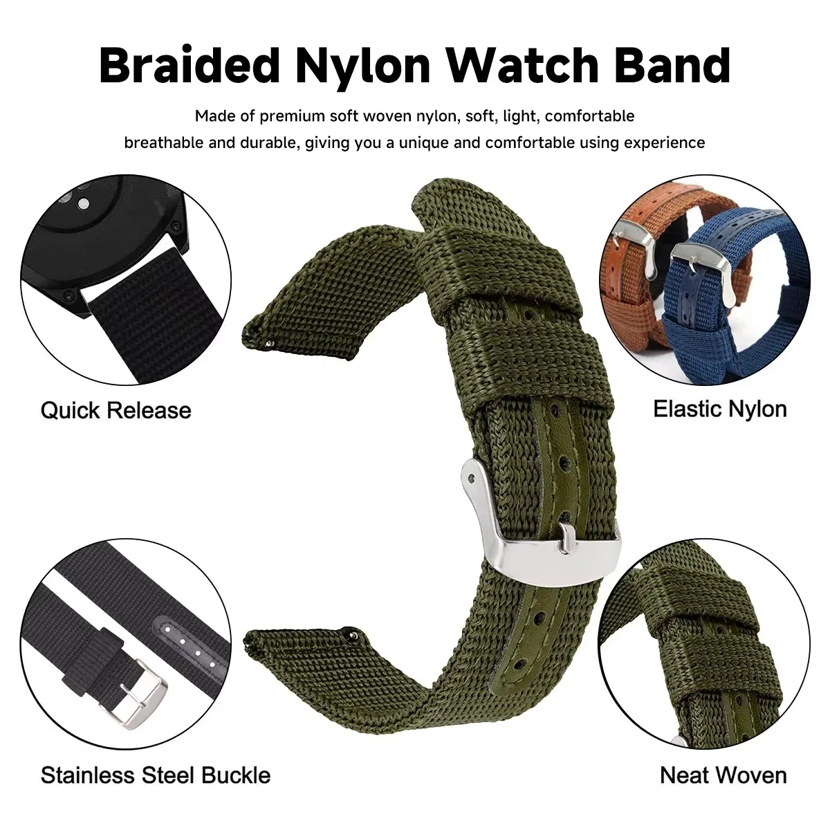 High Quality Nylon Canvas Watc - Canvas Strap Watch recensie en prijs