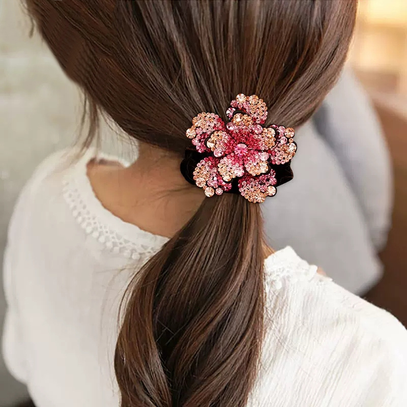 Women Rhinestone Scrunchies Ve - Silicone Band Women recensie en prijs