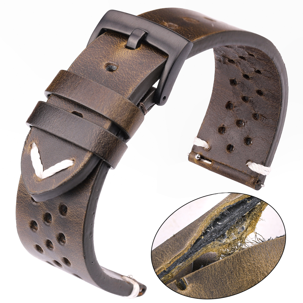 Breathable Genuine Leather Qui - Nato Strap Nylon recensie en prijs