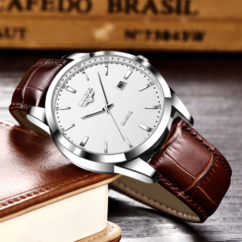 LIGE Man Watch Fashion Leather - Leather Watch Band Men recensie en prijs