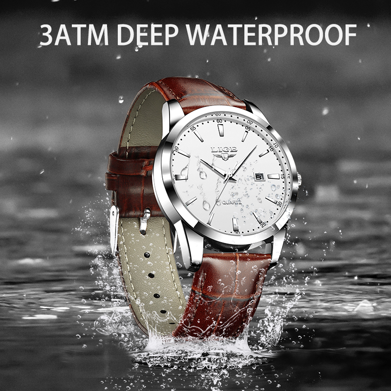 LIGE Man Watch Fashion Leather - Leather Watch Band Men recensie en prijs