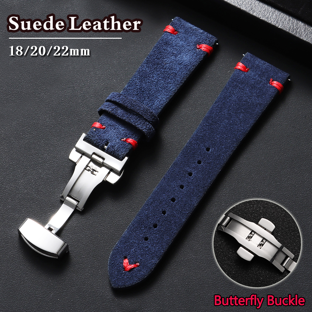 Suede Leather Watch Strap 18mm - Suede Strap Watch recensie en prijs