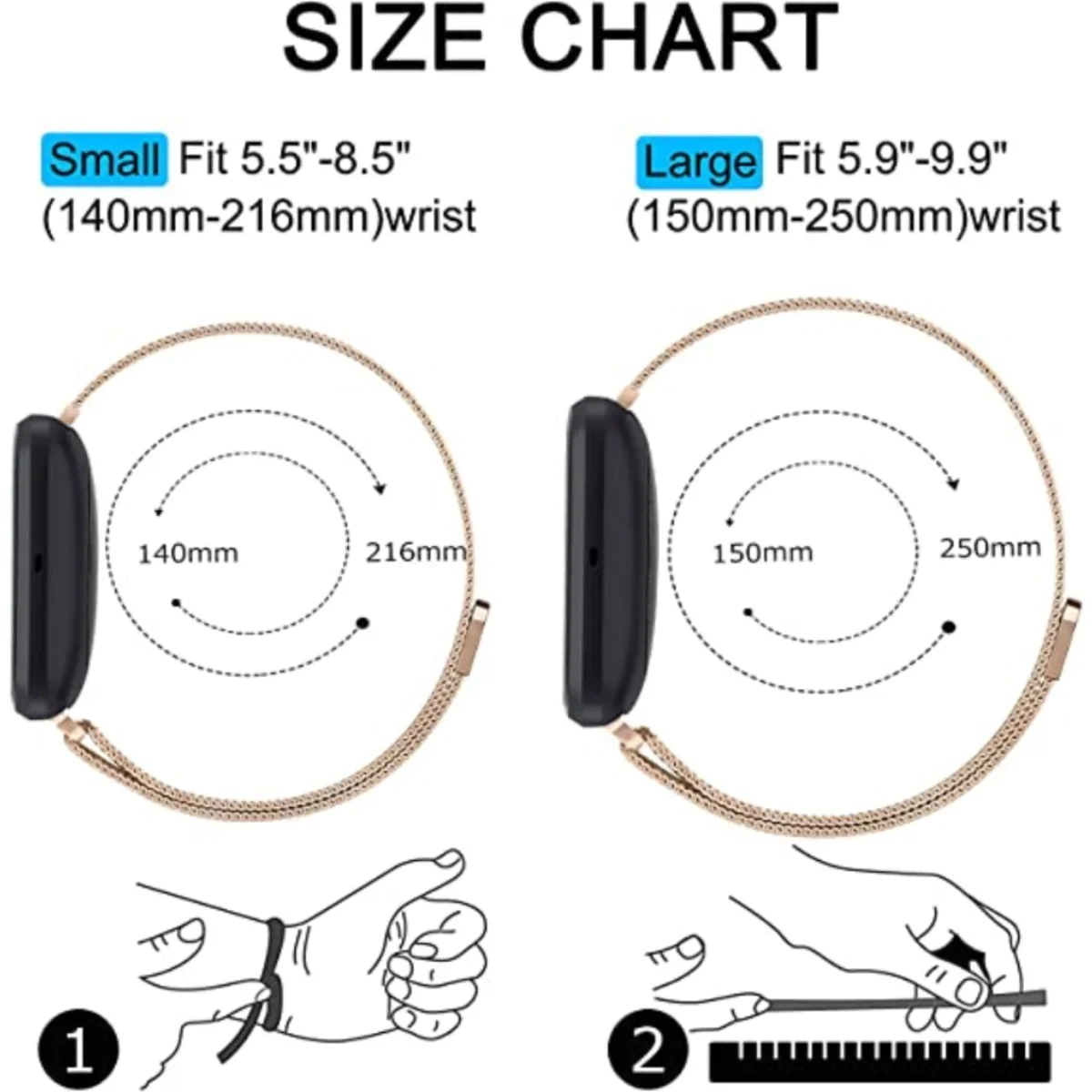 Milanese Strap for Fitbit Vers - Milanese Loop Magnetic recensie en prijs