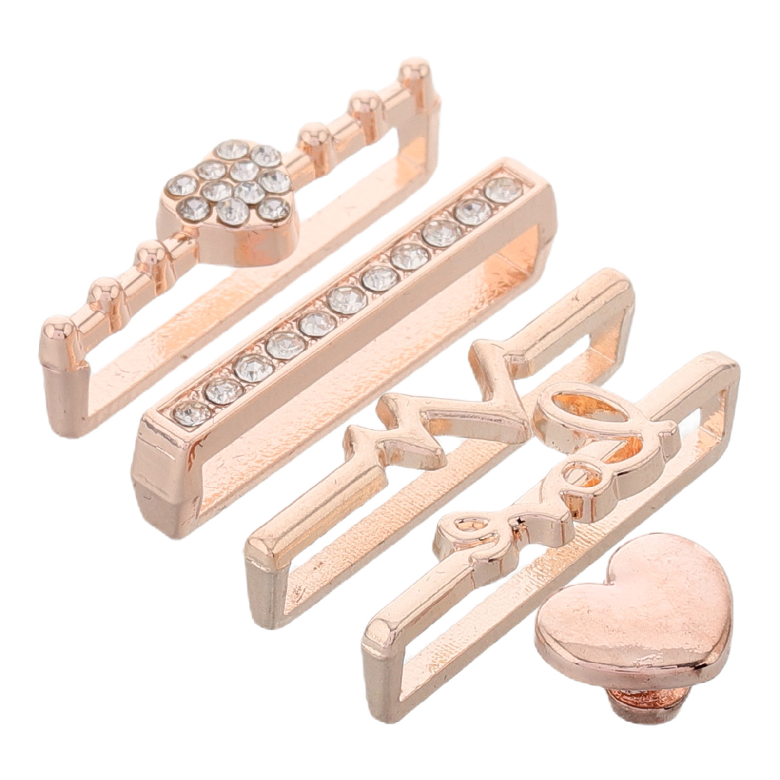 5Pcs Heart Design Watch Band D - Mesh Strap Metal recensie en prijs