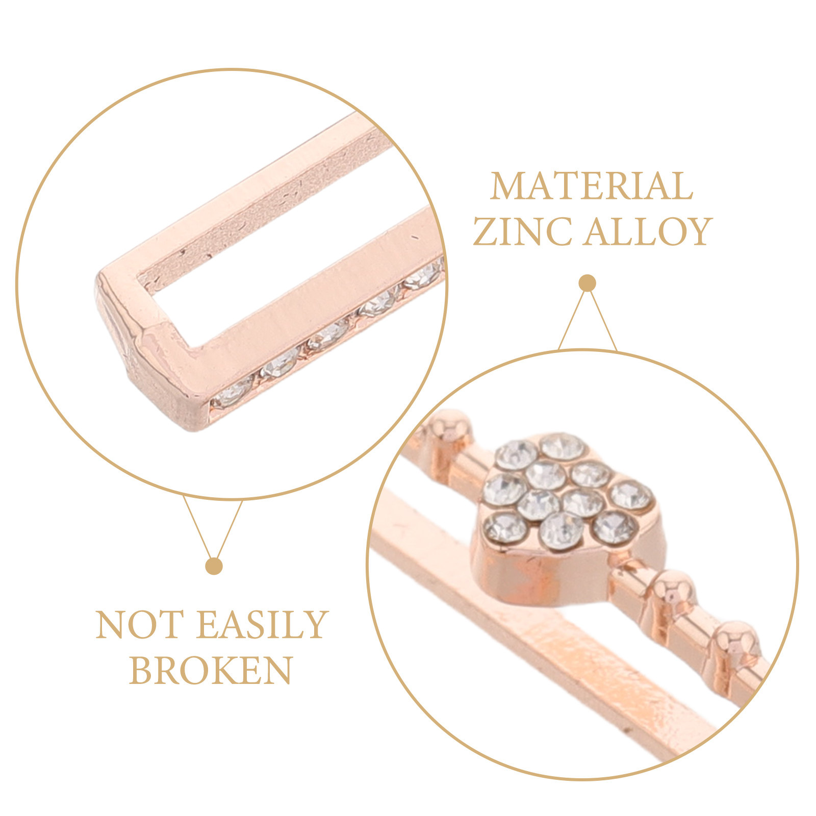 5Pcs Heart Design Watch Band D - Mesh Strap Metal recensie en prijs