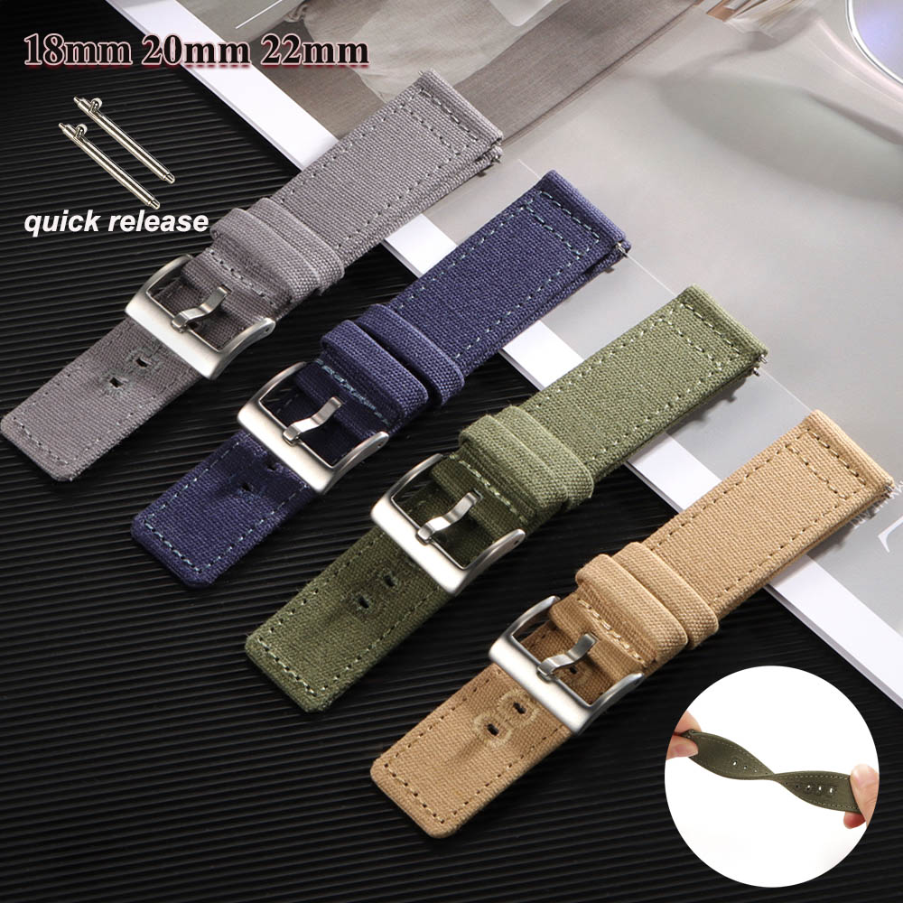 Nylon Woven Canvas Watch Band  - Perlon Strap Woven recensie en prijs