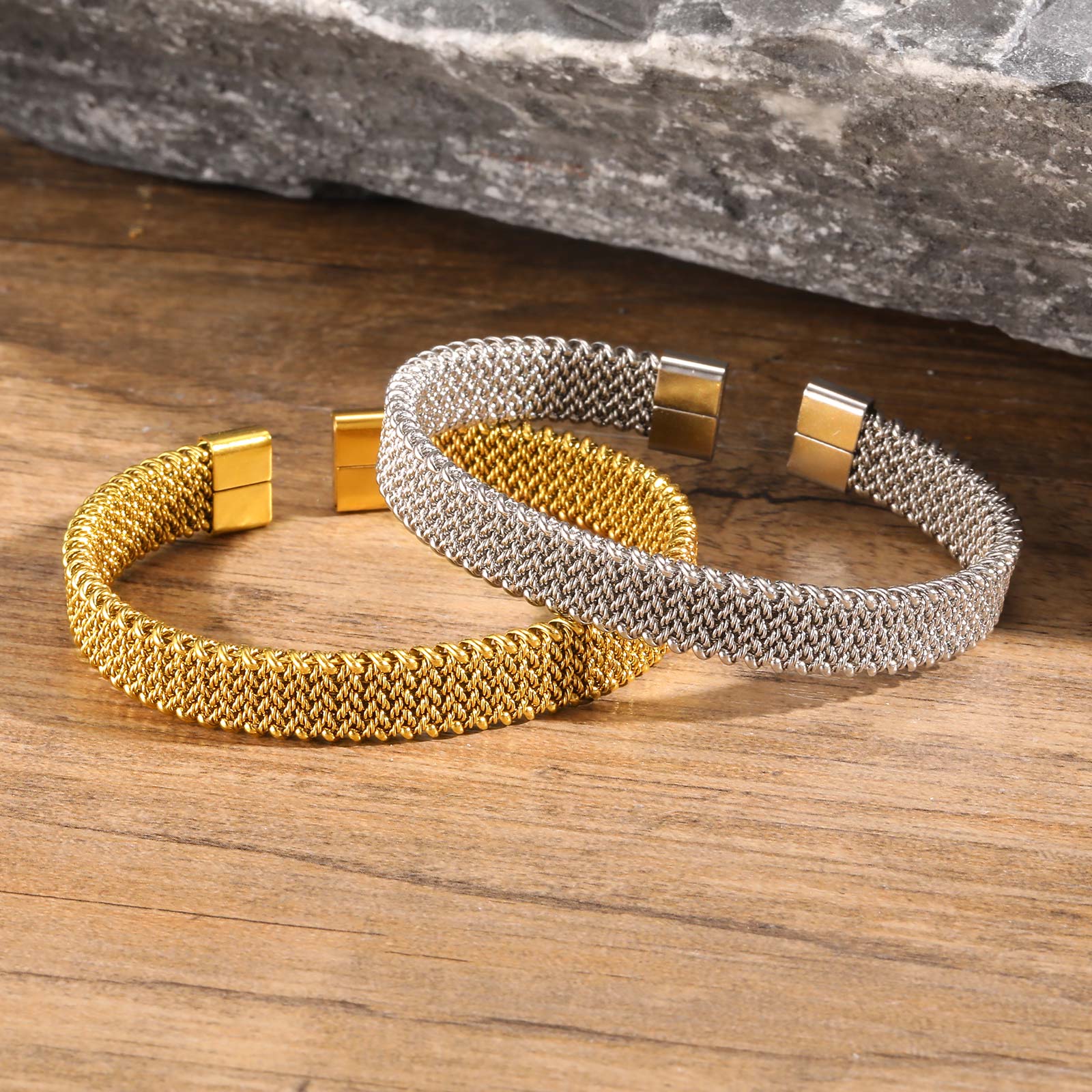 10mm Braided Stretch Strap Ope - Mesh Strap Metal recensie en prijs