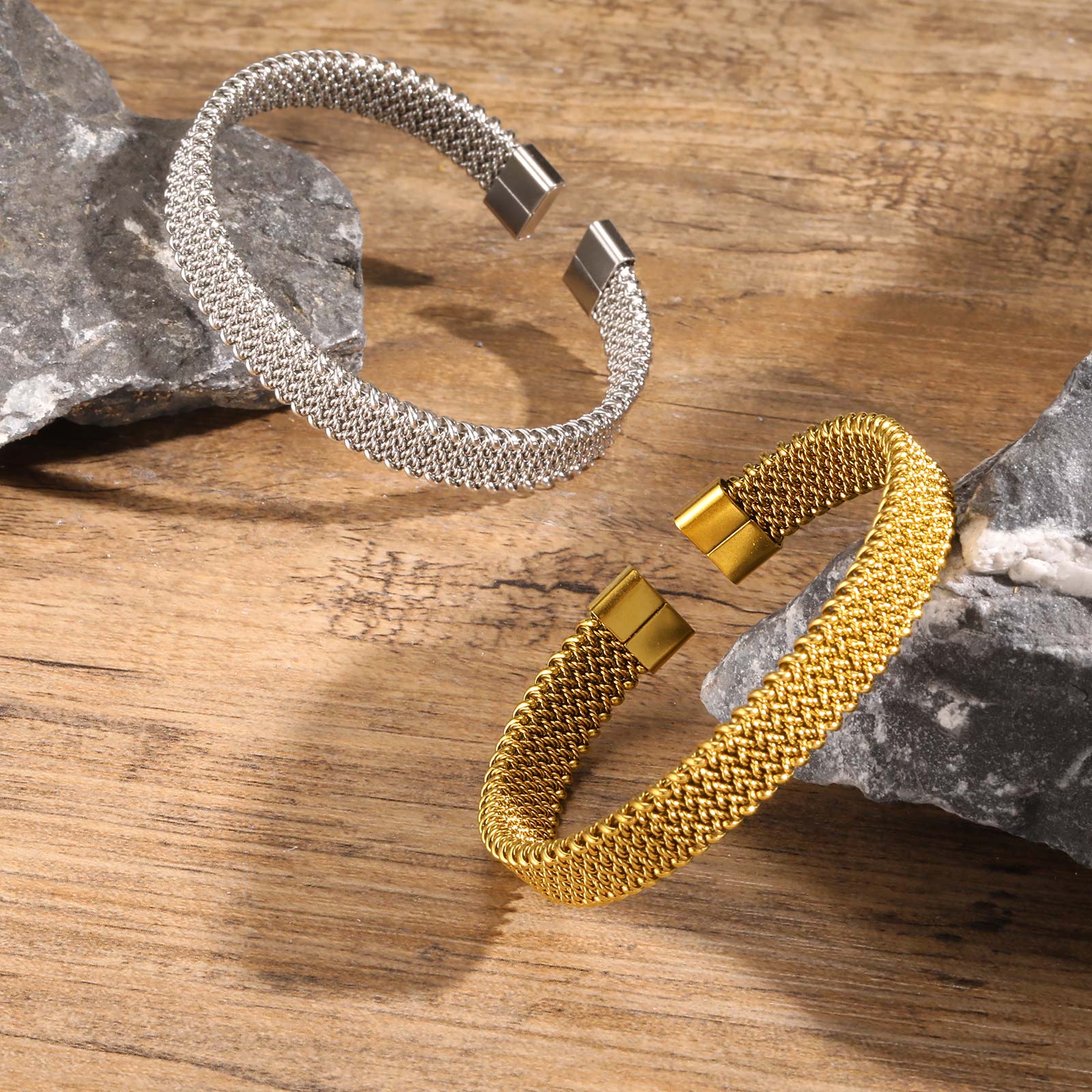10mm Braided Stretch Strap Ope - Mesh Strap Metal recensie en prijs