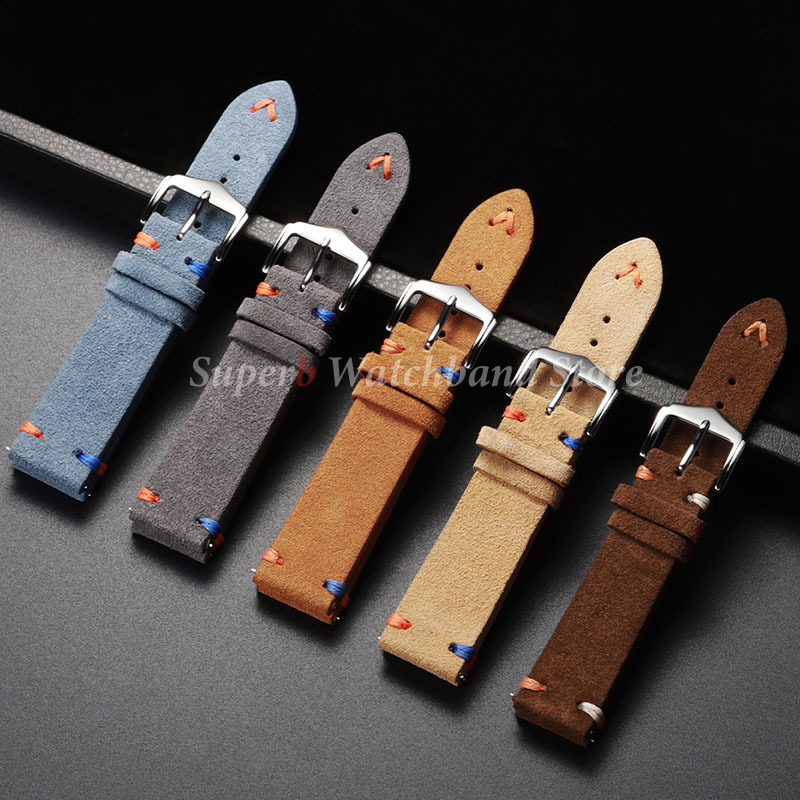 Suede Leather Watch Strap 18mm - Suede Strap Watch recensie en prijs