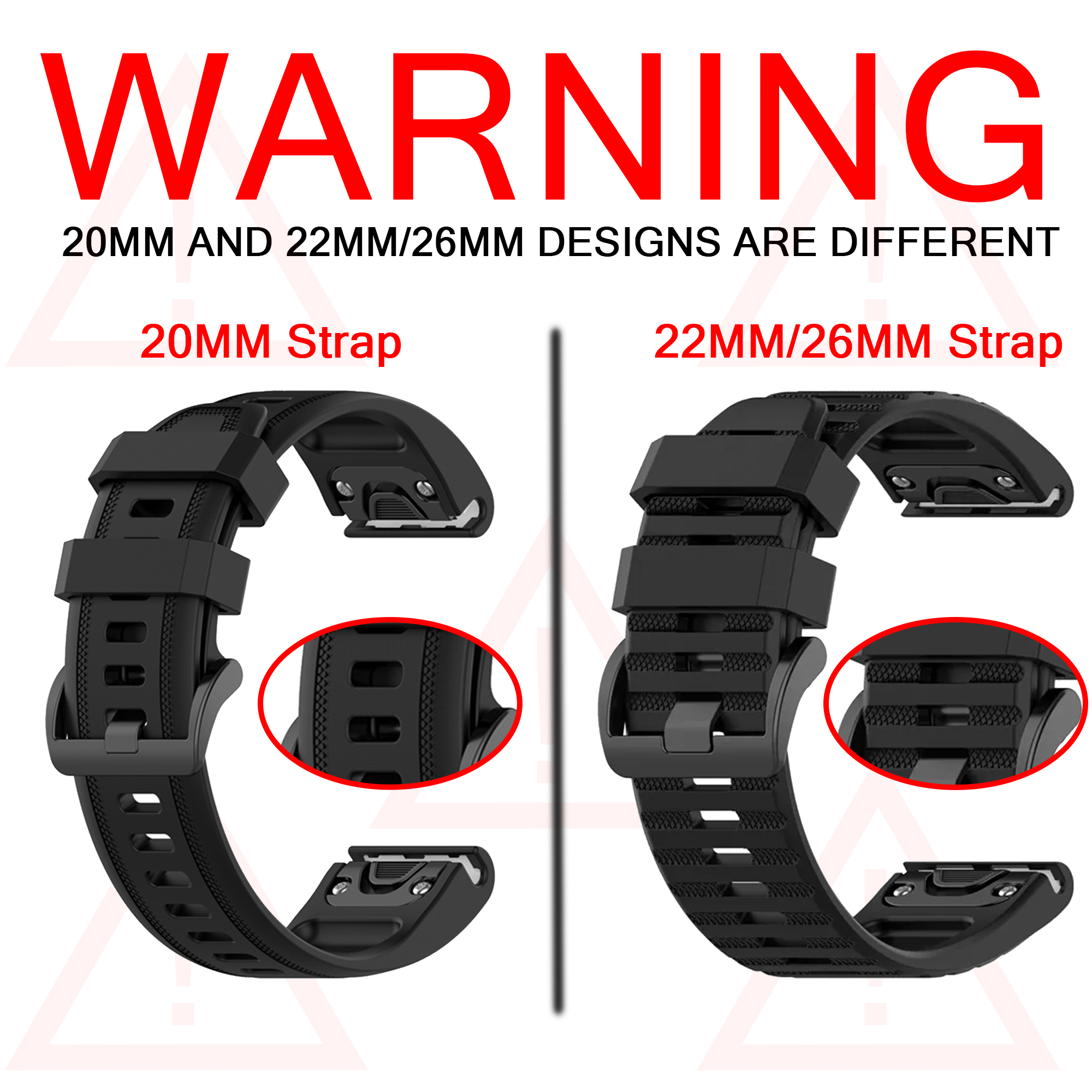 QuickFit 26mm 20mm 22mm Watchb - Silicone Watch Band 22Mm recensie en prijs