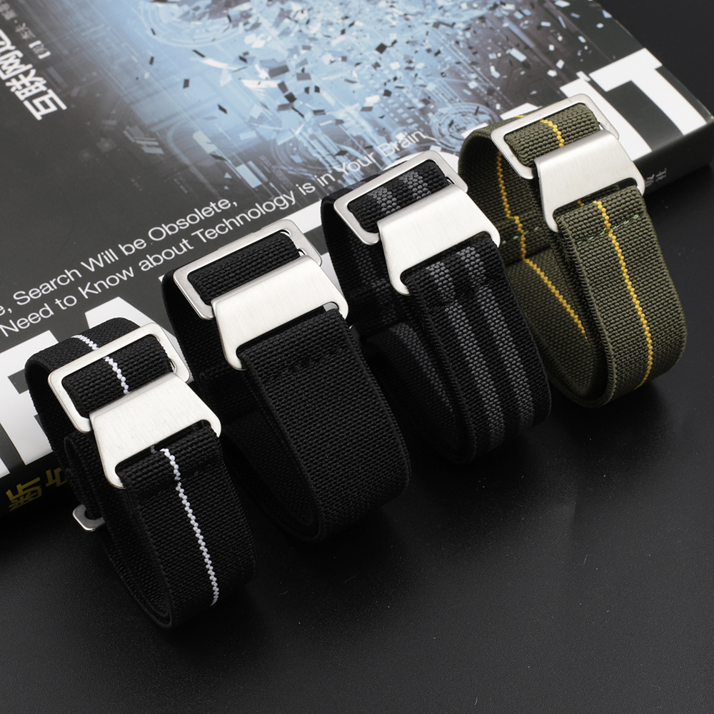 Nylon Watch Band 18mm 20mm 22m - Parachute Strap Elastic recensie en prijs