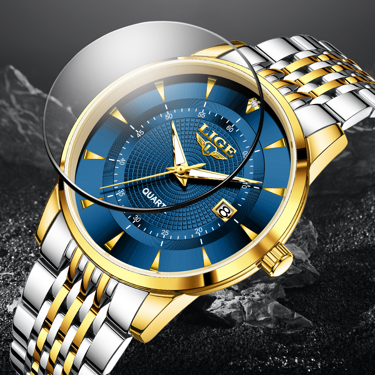 LIGE New 2025 Luxury Man Watch - Stainless Bracelet Diver recensie en prijs