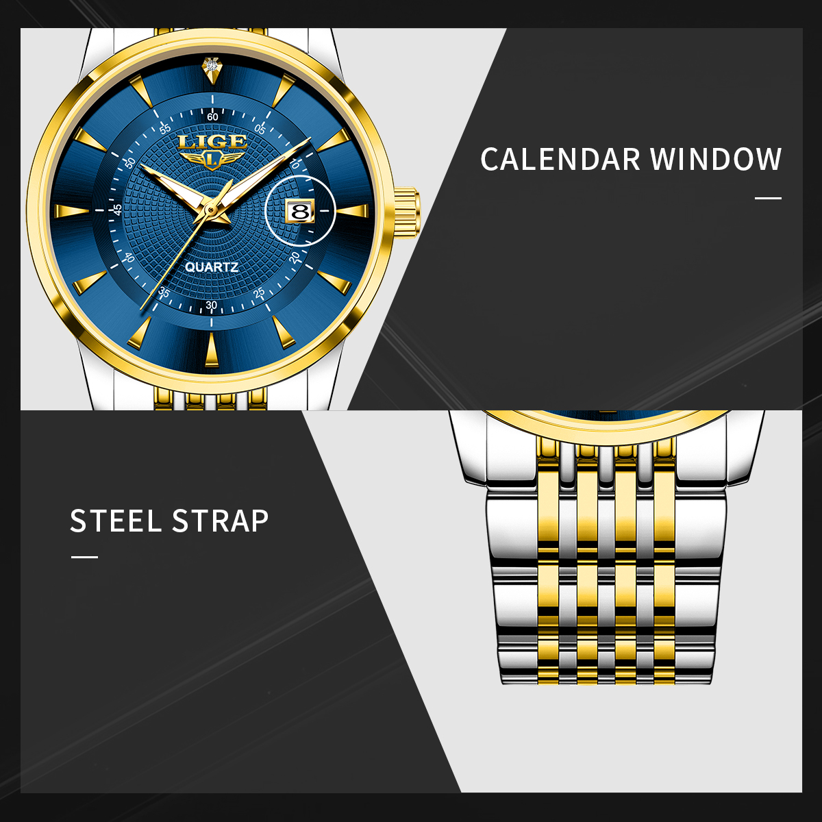 LIGE New 2025 Luxury Man Watch - Stainless Bracelet Diver recensie en prijs
