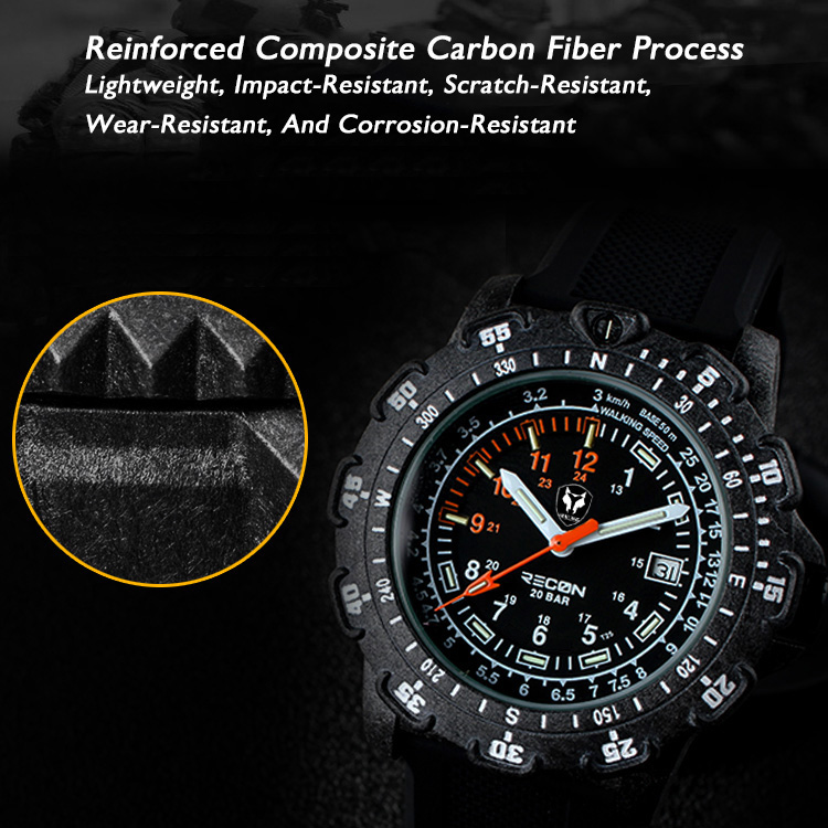 Hnlgnox Mens Pilot Watches Spo - Rubber Strap Diver recensie en prijs