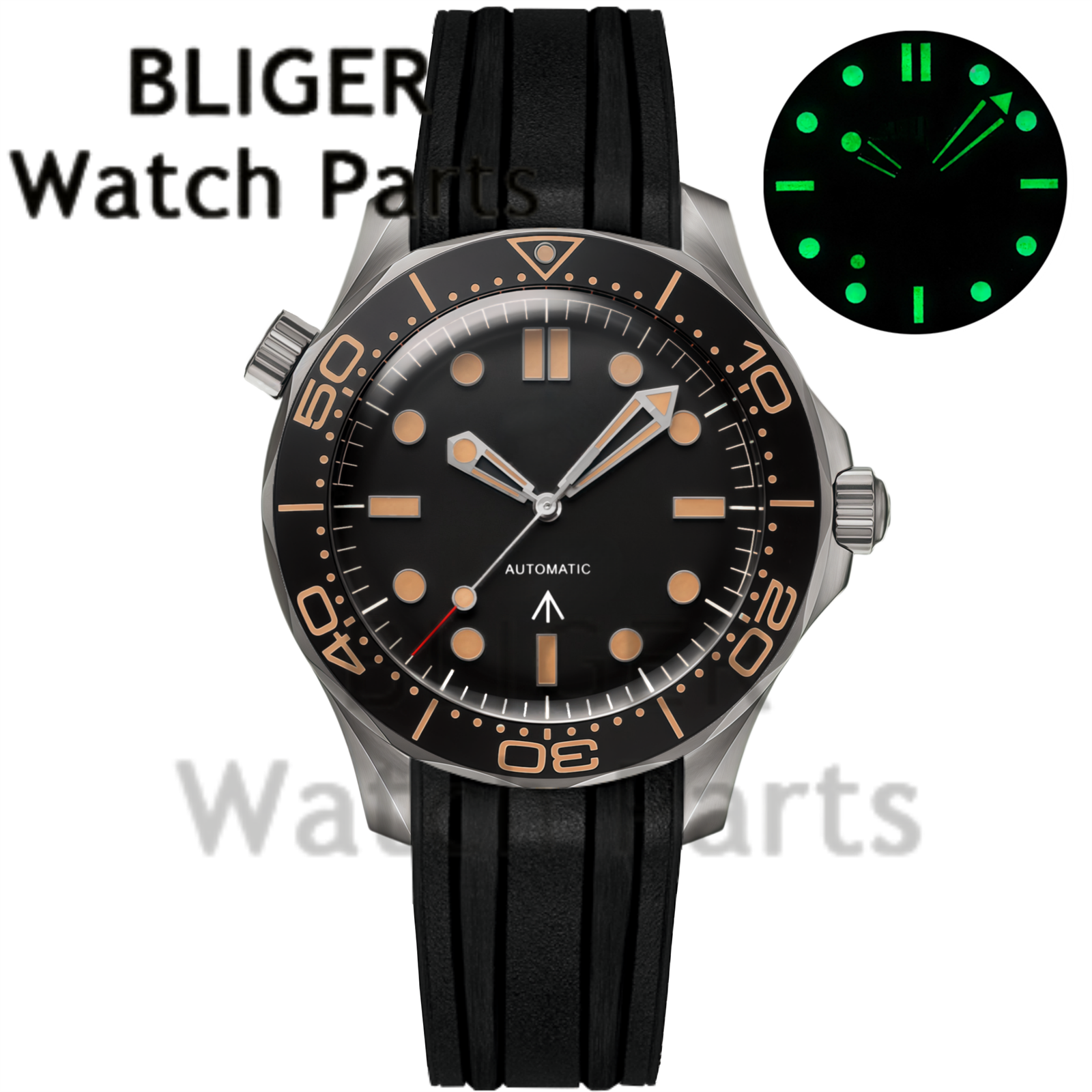 Customizable DIY 41mm Titanium - Stainless Bracelet Diver recensie en prijs