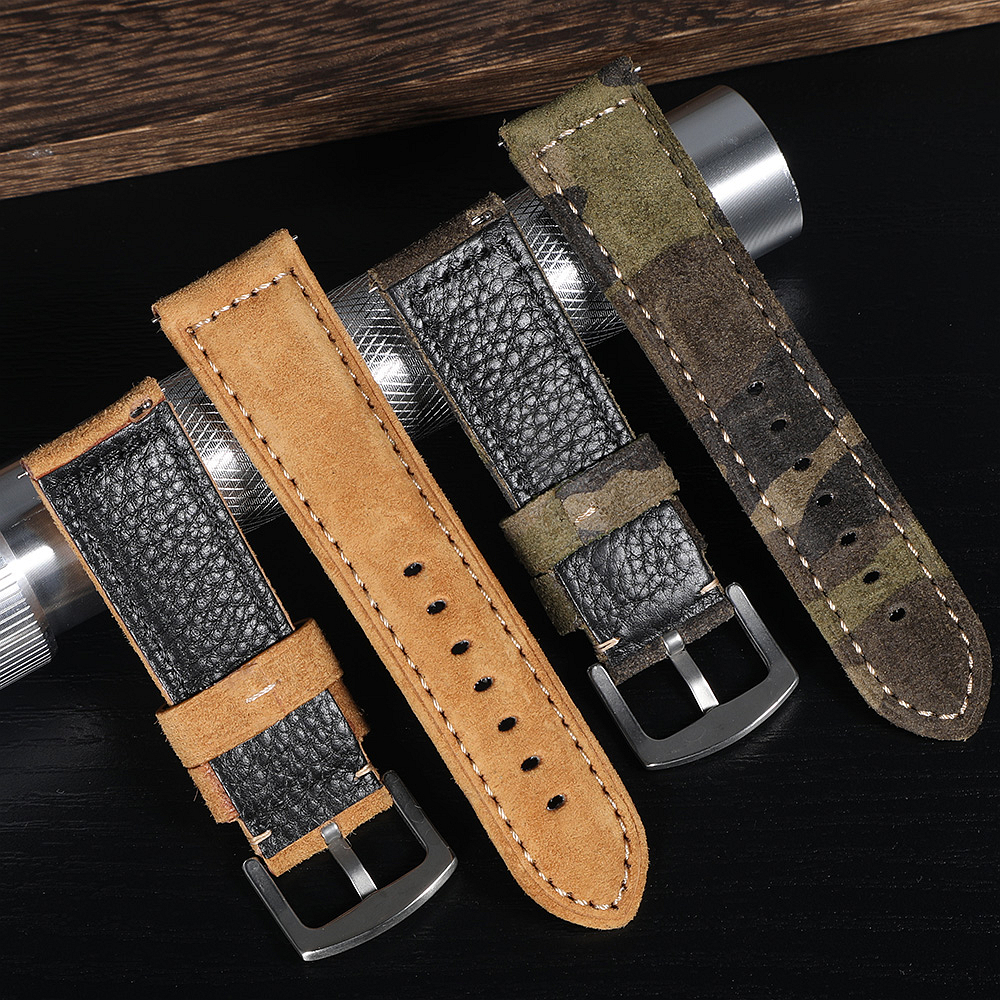 Genuine Suede Watch Strap 22mm - Suede Strap Watch recensie en prijs