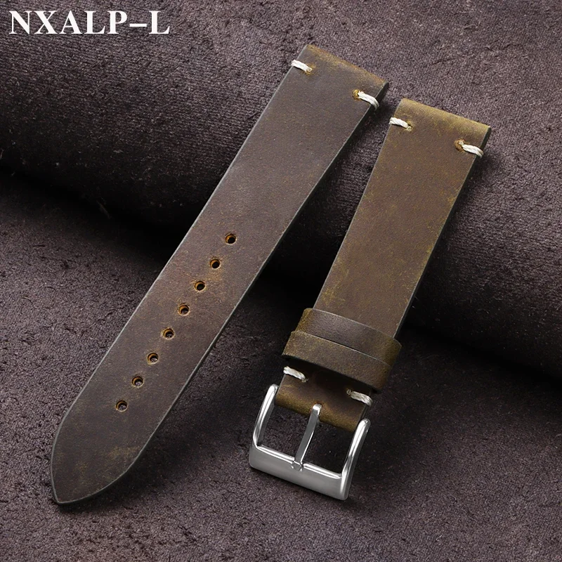 Vintage Oil Wax Leather Watch  - Nato Strap Nylon recensie en prijs