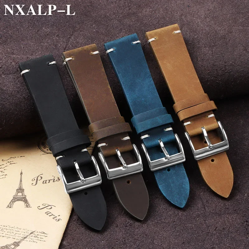 Vintage Oil Wax Leather Watch  - Nato Strap Nylon recensie en prijs
