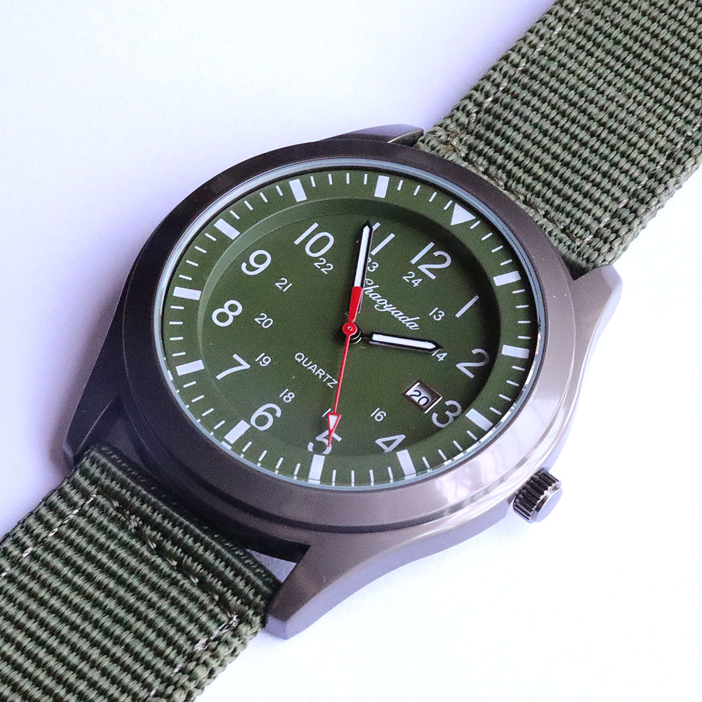 Luxury Men's Quartz Watch Spor - Canvas Strap Watch recensie en prijs