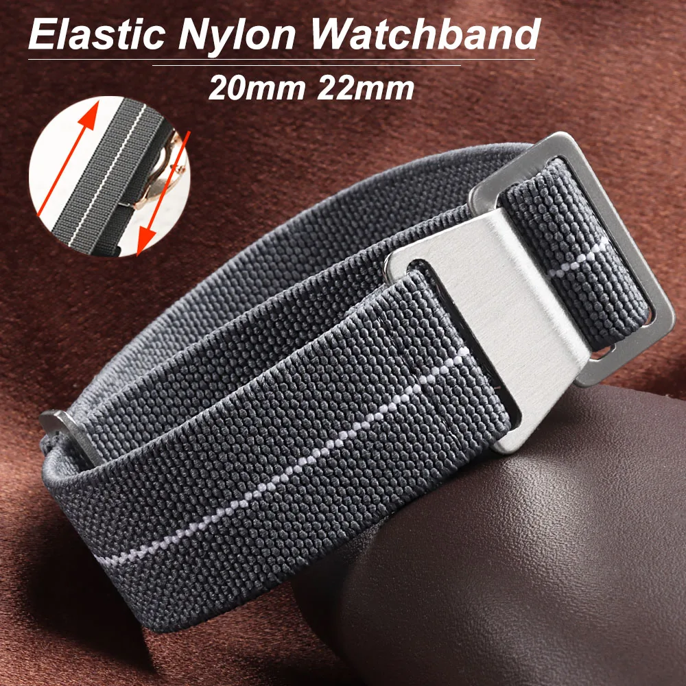 Elastic Watch Strap 60s French - Parachute Strap Elastic recensie en prijs