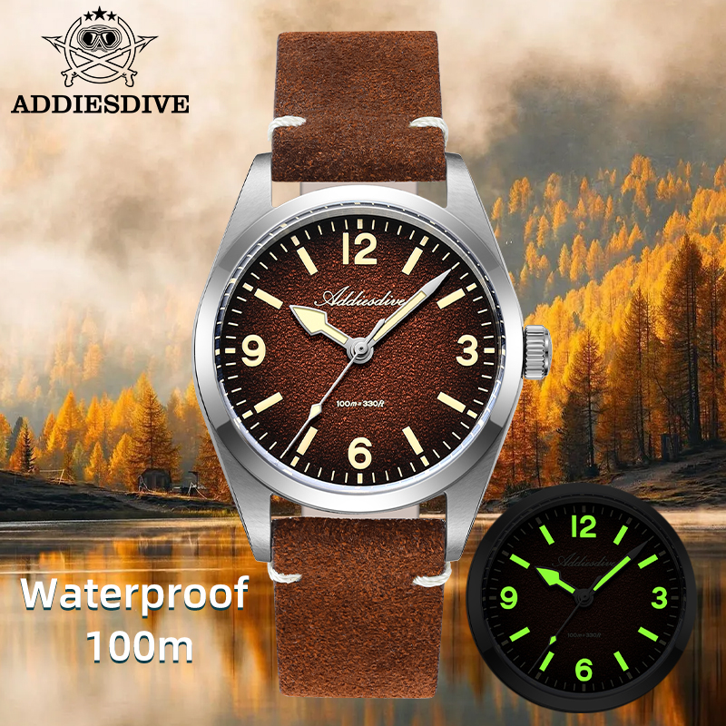 ADDIESDIVE Japan 2035 Super Lu - Suede Strap Watch recensie en prijs