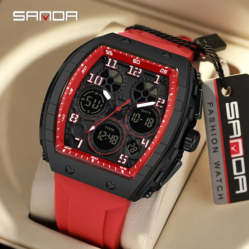 SANDA 6157 New Fashion Men's E - Rubber Strap Diver recensie en prijs
