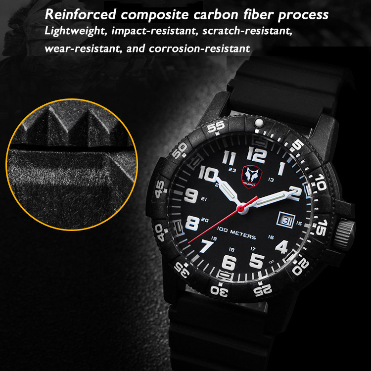 Hnlgnox Mens Pilot Watches Spo - Rubber Strap Diver recensie en prijs