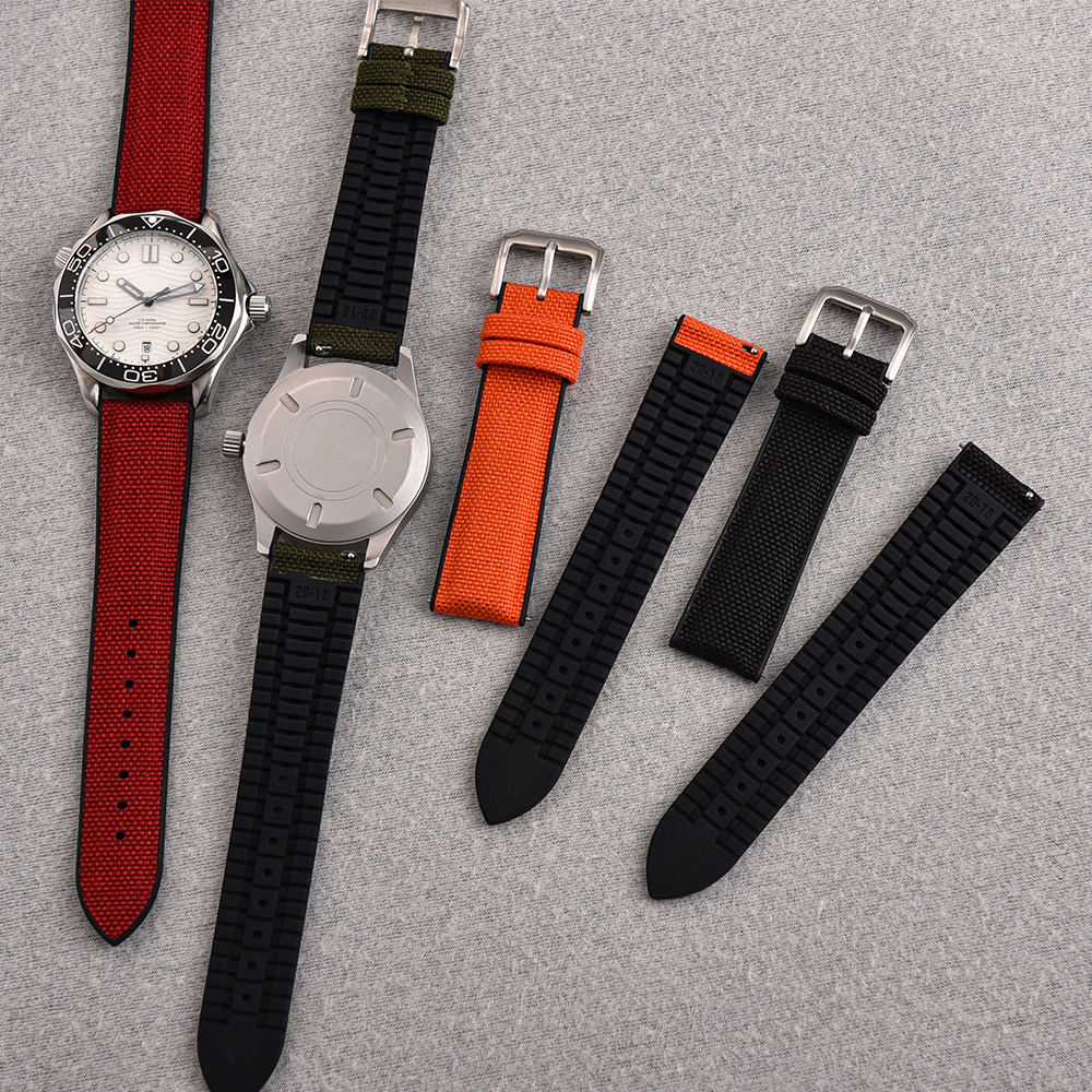 New Design Sailcloth Rubber St - Canvas Strap Watch recensie en prijs