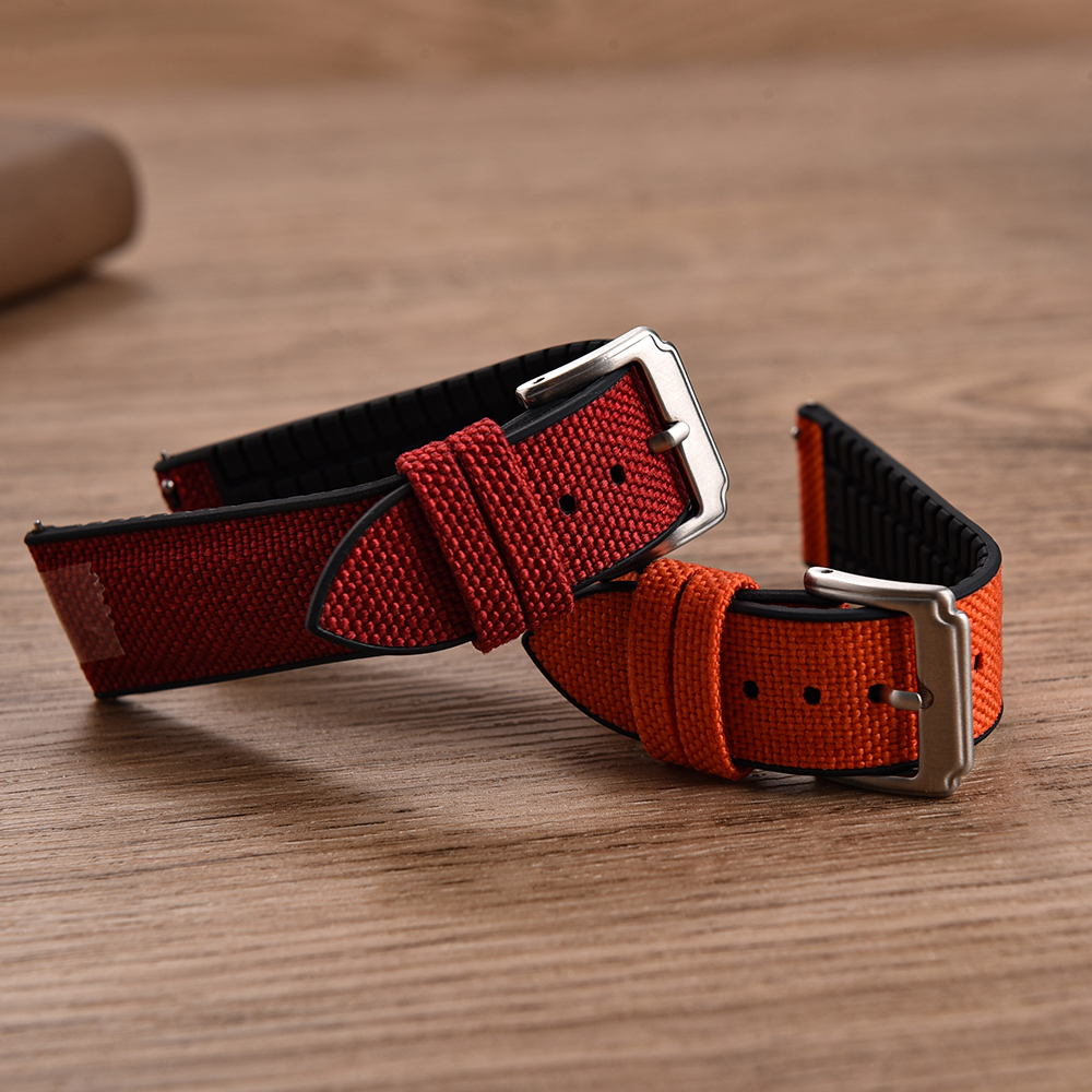 New Design Sailcloth Rubber St - Canvas Strap Watch recensie en prijs