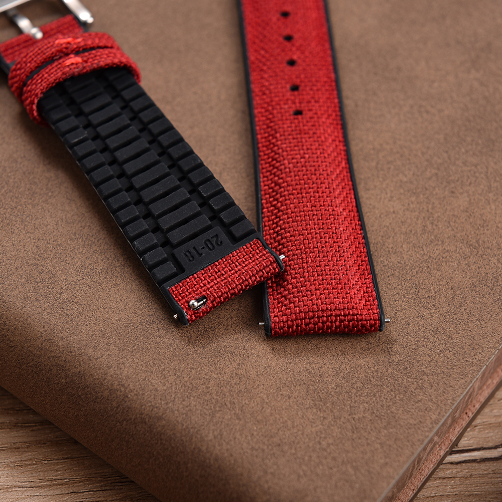New Design Sailcloth Rubber St - Canvas Strap Watch recensie en prijs