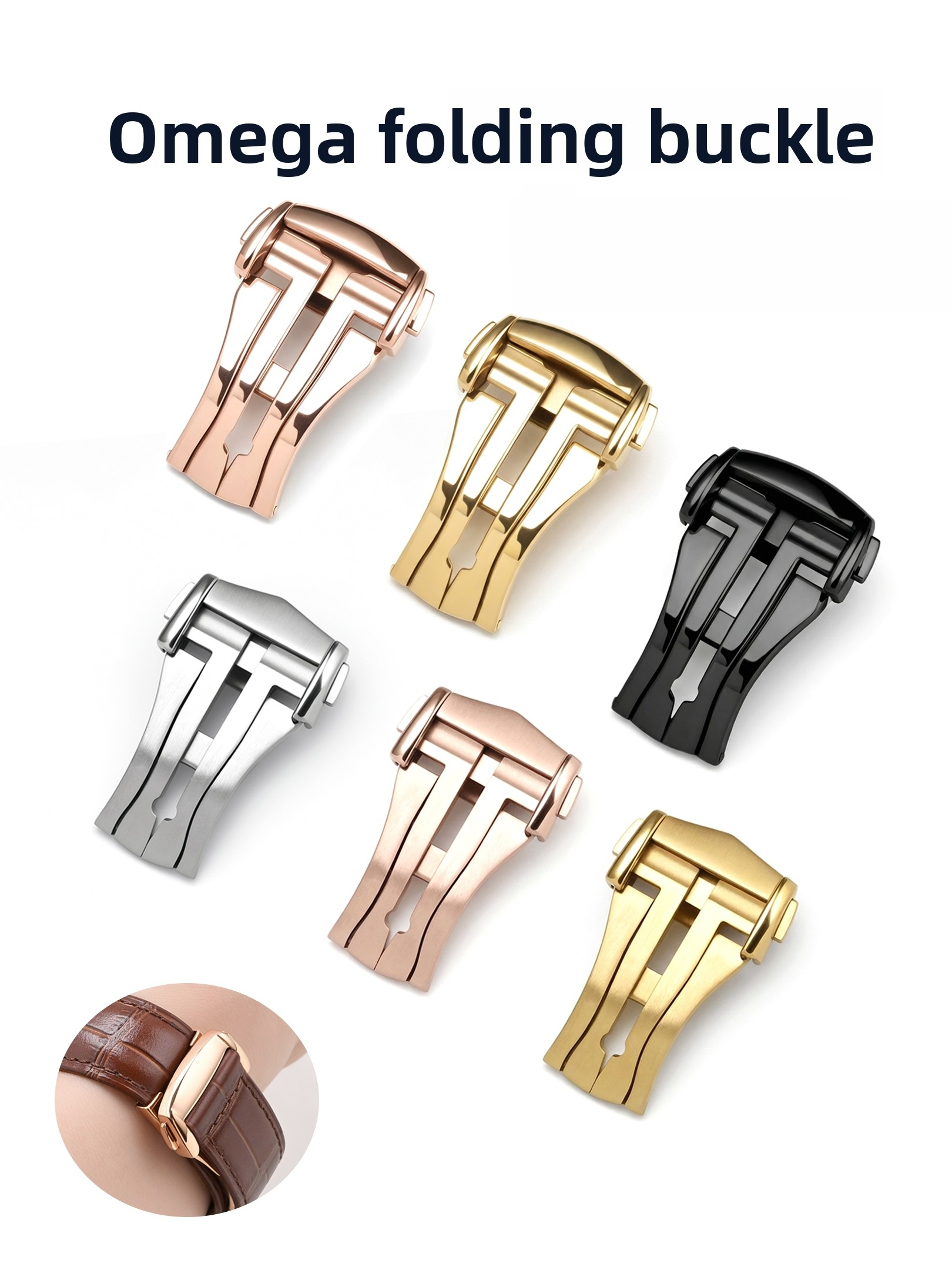 For Omega Deployment Clasp Lea - Butterfly Clasp Deployant recensie en prijs