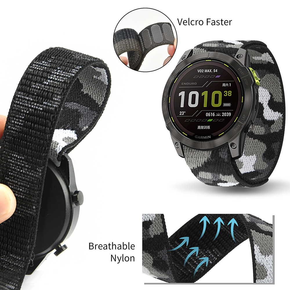 22mm 26mm Nylon QuickFit Strap - Sport Loop Velcro recensie en prijs