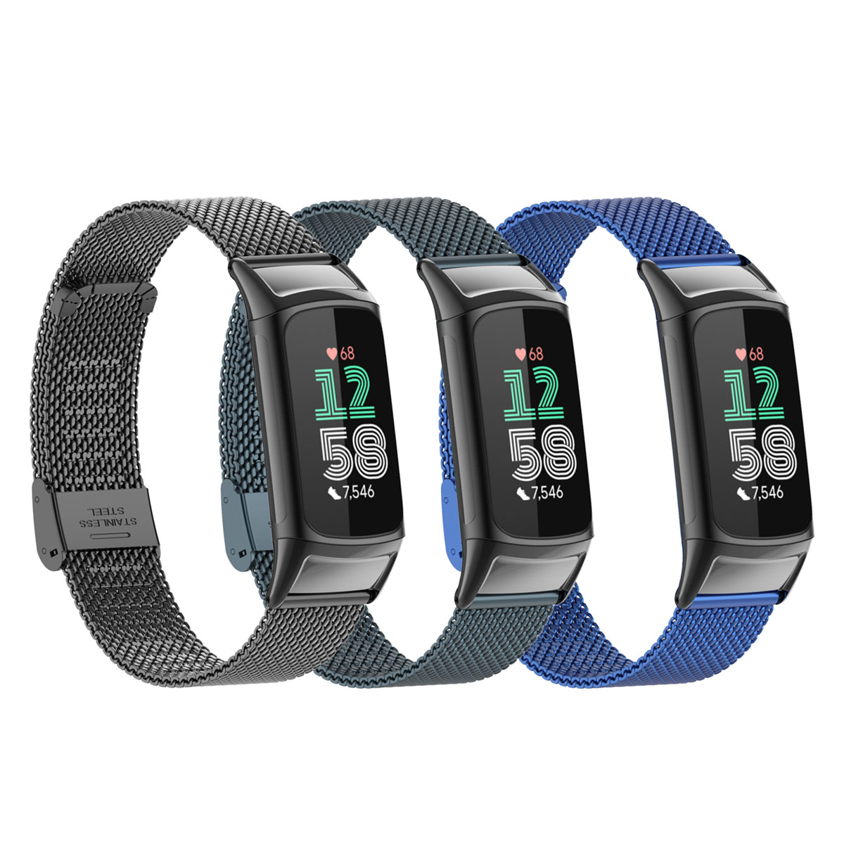 Suitable for Fitbit Charge 5/6 - Mesh Strap Metal recensie en prijs