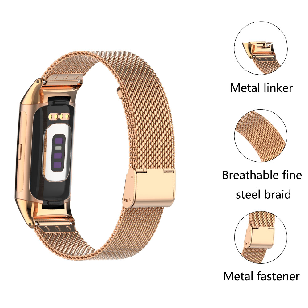 Suitable for Fitbit Charge 5/6 - Mesh Strap Metal recensie en prijs