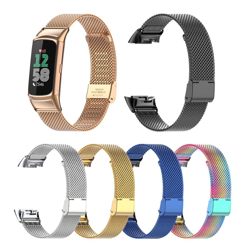 Suitable for Fitbit Charge 5/6 - Mesh Strap Metal recensie en prijs