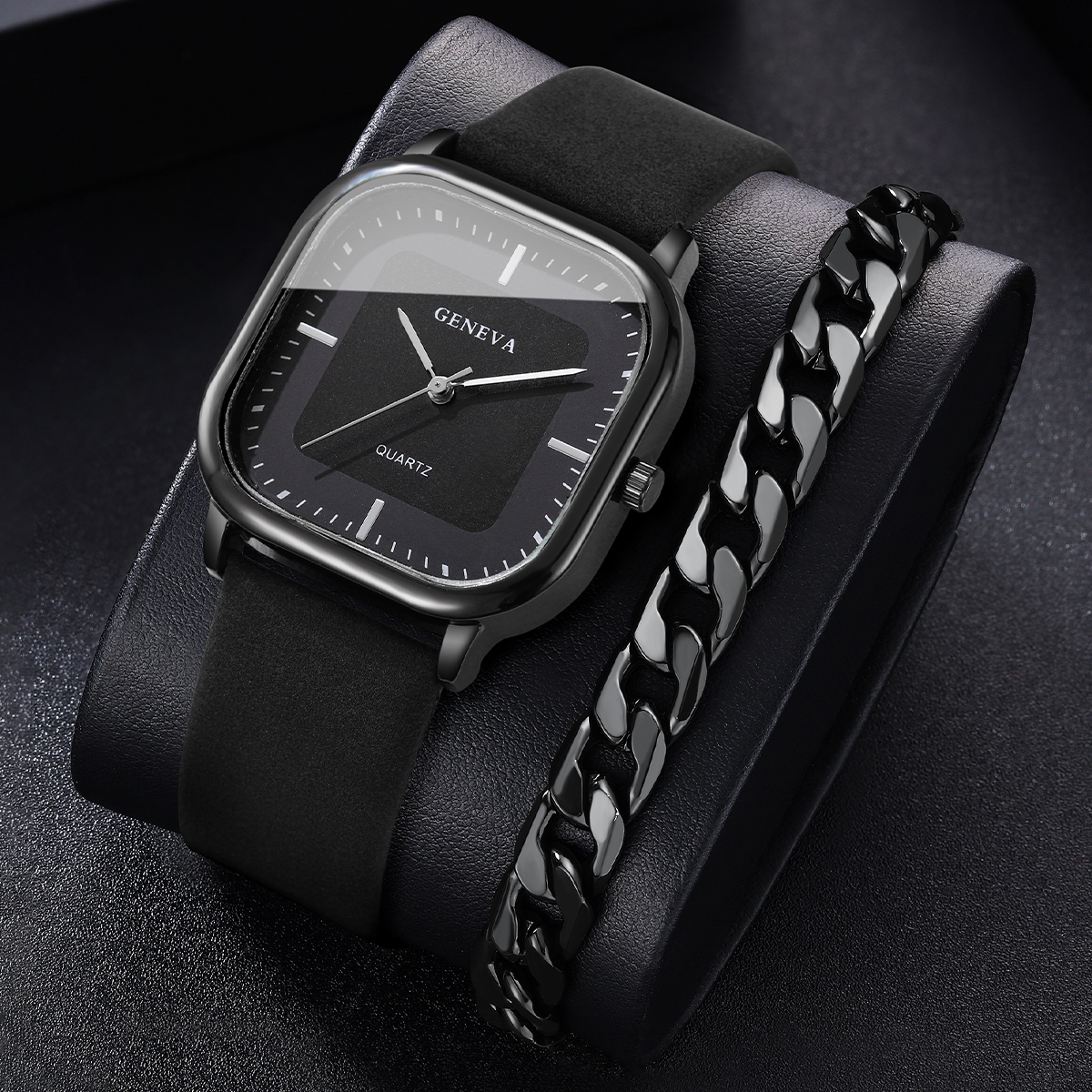 2PCS/Set Fashion Leather Strap - Leather Watch Band Men recensie en prijs
