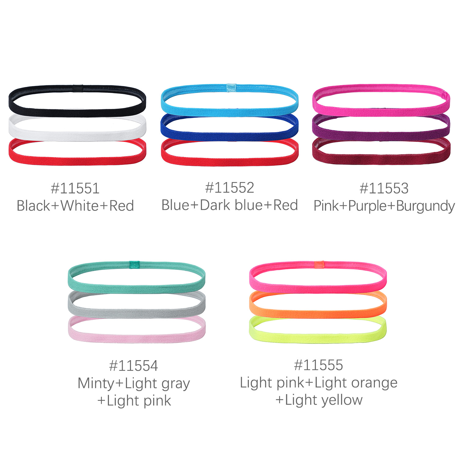 3Pcs Non-Slip Sports Hairband  - Silicone Band Women recensie en prijs