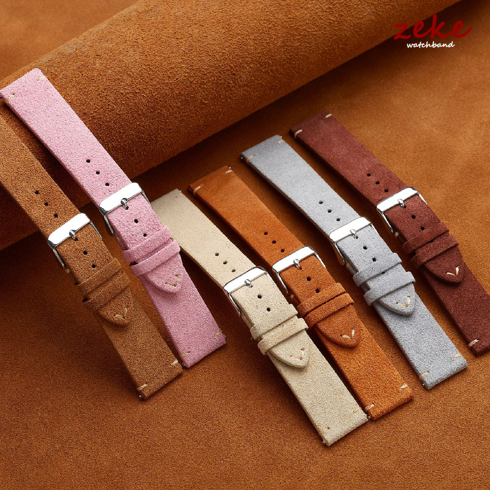 Brown Genuine Leather Watch Ba - Suede Strap Watch recensie en prijs