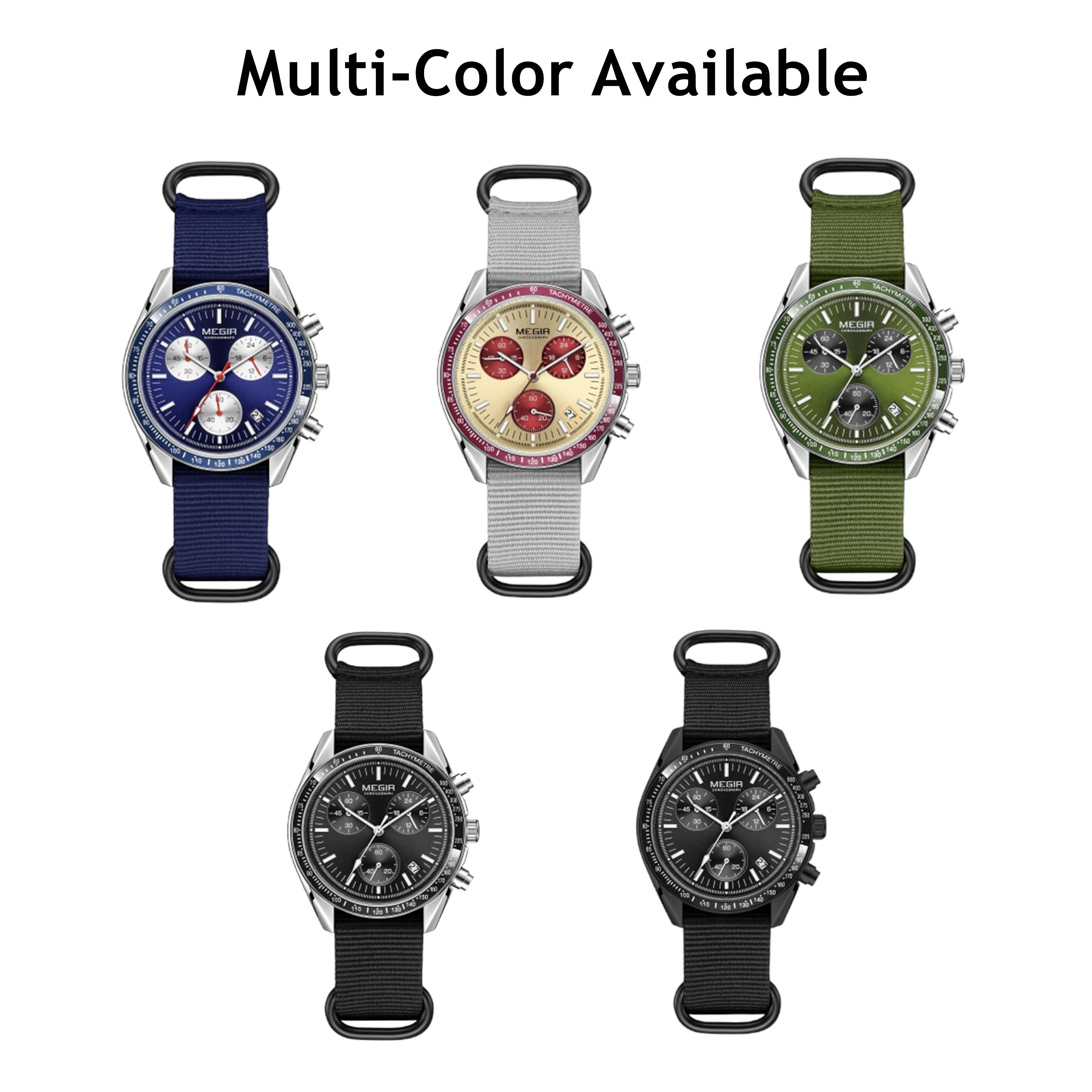 MEGIR Chronograph Canvas Strap - Canvas Strap Watch recensie en prijs