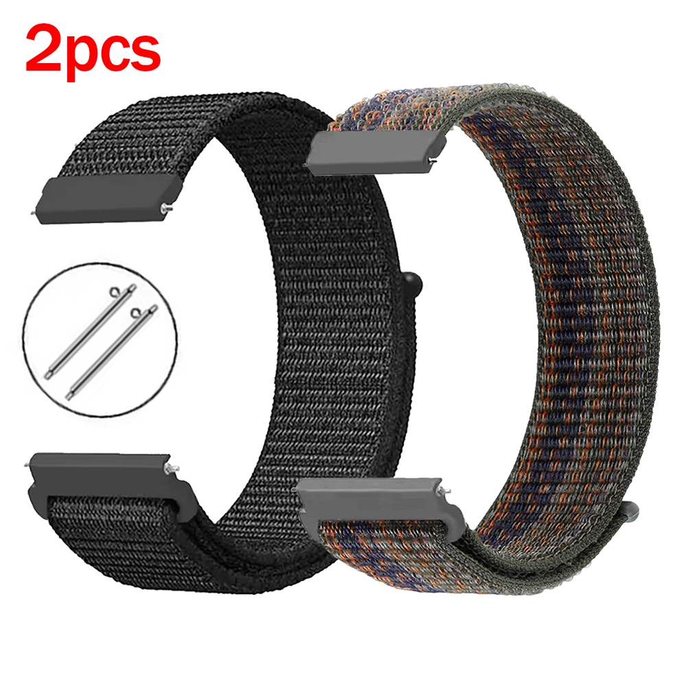 2Pcs 22mm Nylon Sport Strap Fo - Sport Loop Velcro recensie en prijs