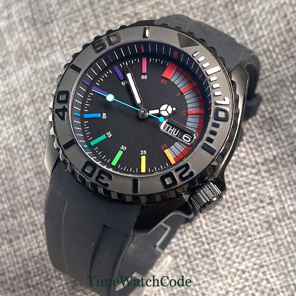 Tandorio 41mm 20ATM Diver Auto - Rubber Strap Diver recensie en prijs