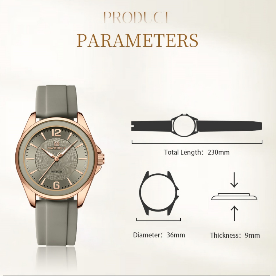 New Style NAVIFORCE Women's Wa - Silicone Band Women recensie en prijs
