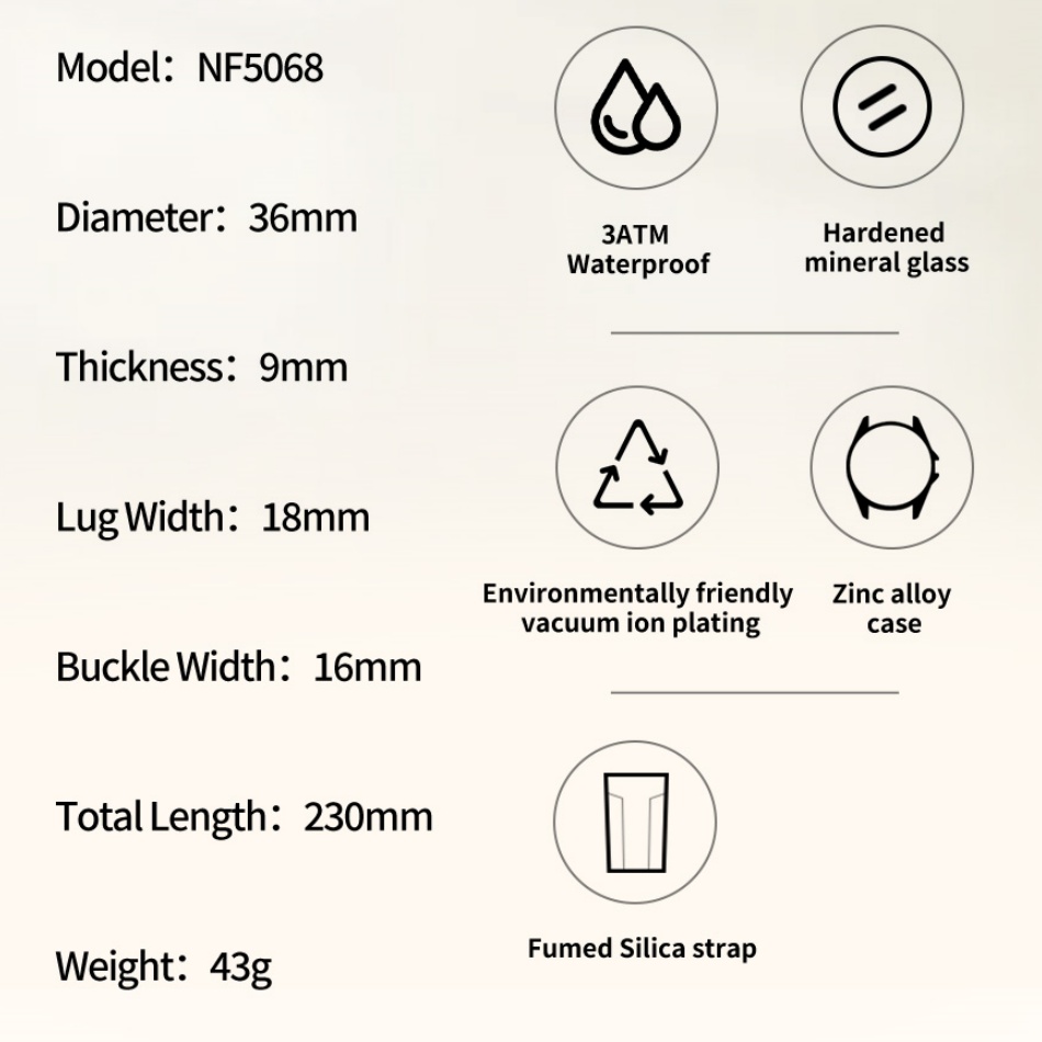 New Style NAVIFORCE Women's Wa - Silicone Band Women recensie en prijs