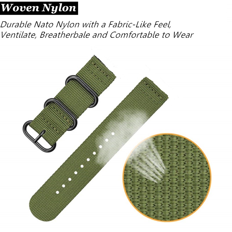 20mm 22 mm Canvas Sport Nylon  - Canvas Strap Watch recensie en prijs