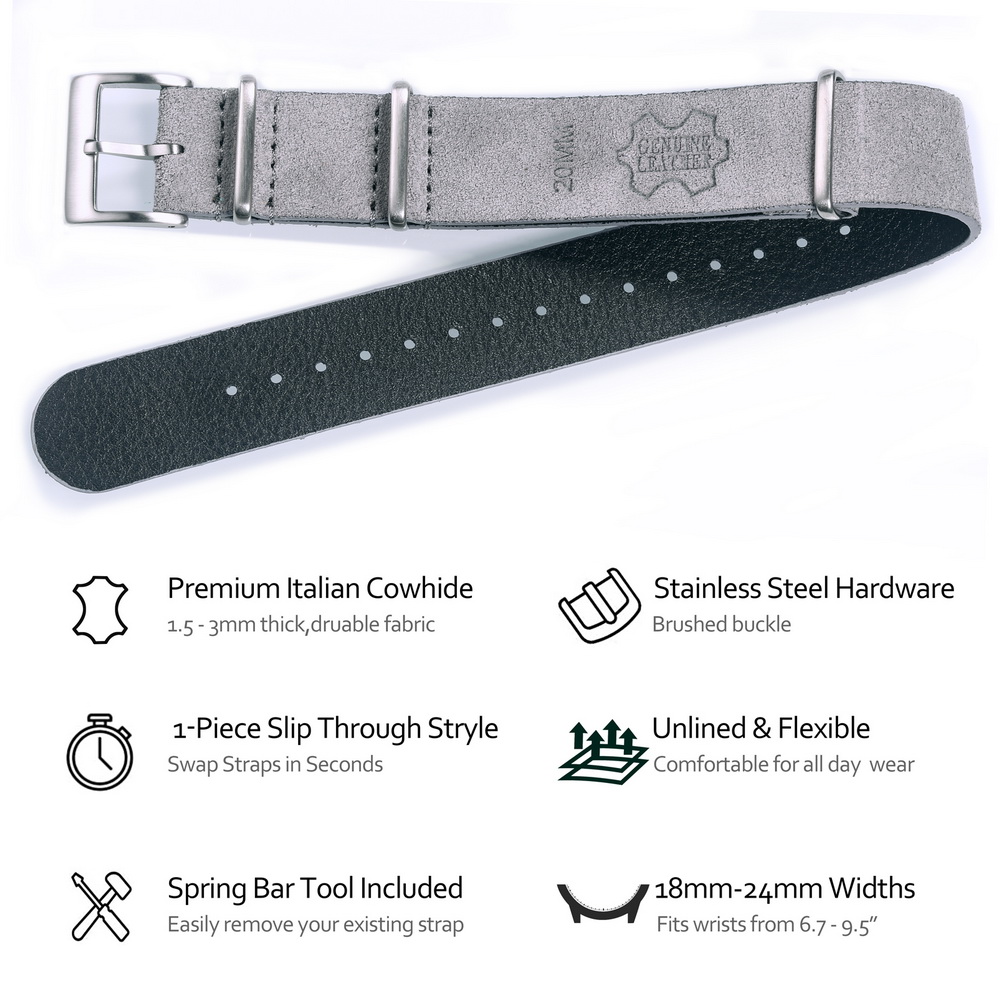 HEMSUT Genuine Leather Watch B - Tropic Strap Vintage recensie en prijs