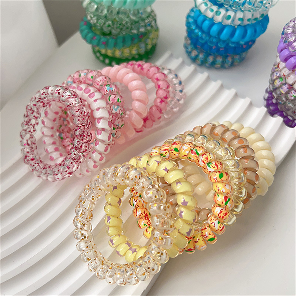 6pcs Sweet Cute Colorful Spira - Silicone Band Women recensie en prijs