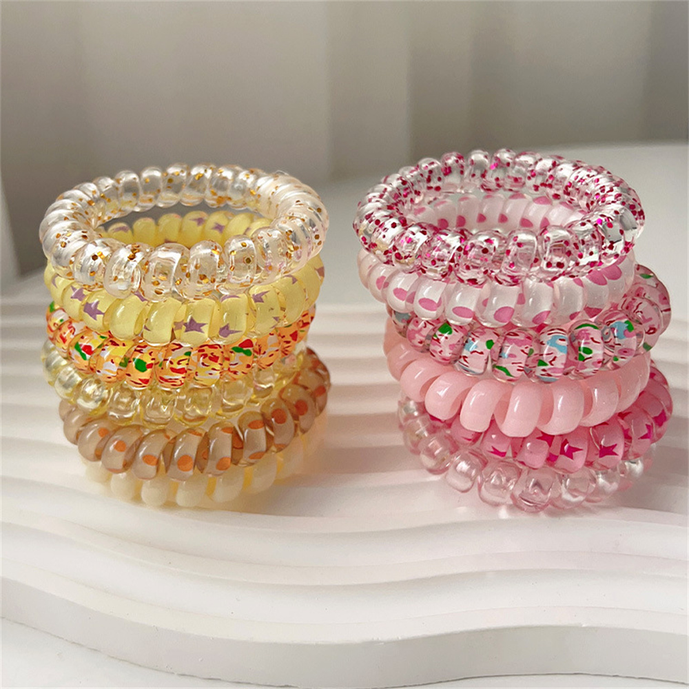 6pcs Sweet Cute Colorful Spira - Silicone Band Women recensie en prijs